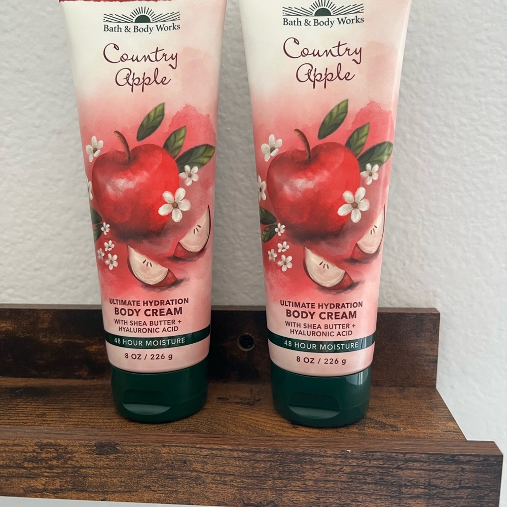 Bath & Body Works Country Apple Body Cream - Pink & Green
